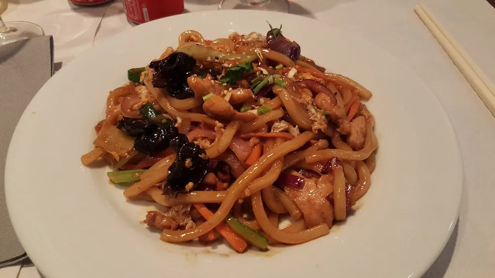 Udon Sautées Au Poulet